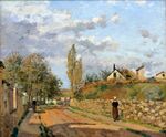 Camille Pissarro - Rue de Beaujour, Pontoise 1872.jpg