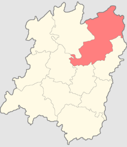 Макарьевский уезд на карте