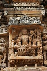 Sculpture of Surya, Neelkanth temple, Alwar district, Rajasthan, India.jpg