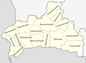 Брестская область на карте