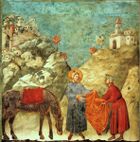 Giotto - Legend of St Francis - -02- - St Francis Giving his Mantle to a Poor Man.jpg
