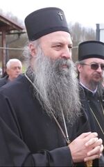 Serbian Patriarch Porfirije in Banija, February 2021.jpg
