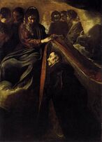 St Ildefonso Receiving the Chasuble from the Virgin by Diego Velázquez.jpg