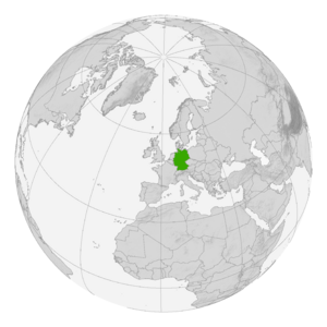 Германия на карте мира