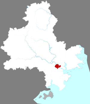 Личэн на карте