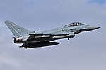 Многоцелевой истребитель Typhoon 74-го тактического крыла ВВС Германии. 24 мая 2019