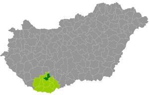 Комлоский яраш в составе медье Баранья (медье)