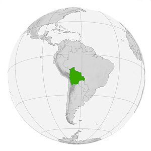 Боливия на карте мира