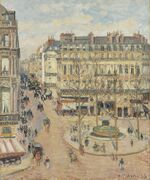 Camille Pissarro - Rue Saint-Honoré, matin, effet de soleil - Ordrupgaard (PD 1200).jpg