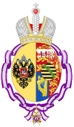 Coat of Arms of Princess Victoria Melita (Order of María Luisa).svg