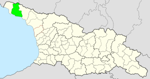 Гудаутский муниципалитет на карте