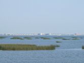 Saint Petersburg dam (view from Kronstadt).jpg