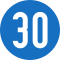 Zulässige Mindestgeschwindigkeit (30 km/h)