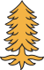 White pine (Flag of Montreal).svg