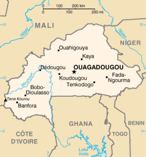 Uagadugu на карте