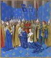Коронация Людовика VIII и Бланки Кастильской.