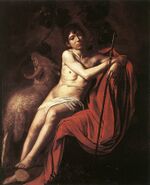 Caravaggio Baptist Galleria Borghese, Rome.jpg