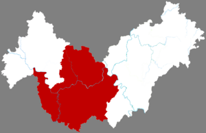 Синбинь на карте