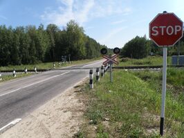 Kurlovo, S railway cross.JPG
