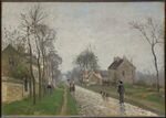 Pissarro - Route de Versailles, Louveciennes, Rain Effect, 1870.jpg