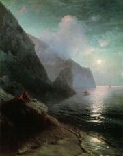 Aivazovsky - Pushkin in Crimea near Gurzuf rocks.jpg
