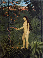 Henri Rousseau, ca.1905-07, Eve and the Serpent, oil on canvas, 61 x 46 cm, Kunsthalle Hamburg, Germany.jpg