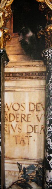 Klimt - Florentinisches Cinquecento - Interkolumnium Kopf des Goliath - Kunsthistorisches Museum.jpg