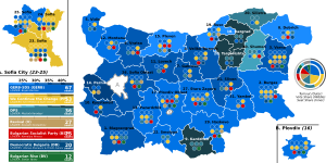 2022 Bulgarian parliamentary election Results.svg