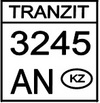 Kazakhstan Transit license plate.png