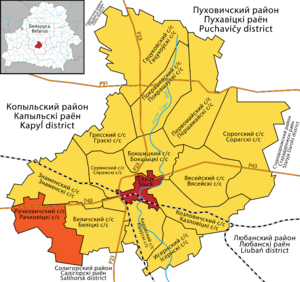 Рачковичский сельский Совет на карте