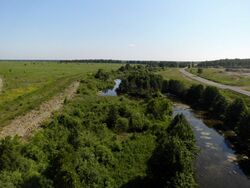 Река Теча возле посёлка Муслюмово. 2018 г.