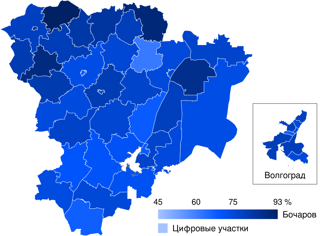 2019 Volgograd Oblast gubernatorial election map.svg