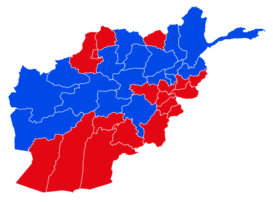 Afghanistan Praesidentschaftswahl zweite Runde.svg