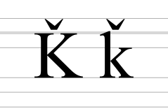 Latin letter K with caron.svg