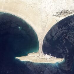 Gwadar satellite view showing island created by 2013 earthquake.jpg