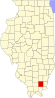 Map of Illinois highlighting Saline County.svg
