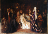 The Metropolitan, before the death of Ivan the Terrible, consecrates him into the schema.png