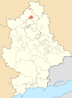 Славянская городская военно-гражданская администрация на карте