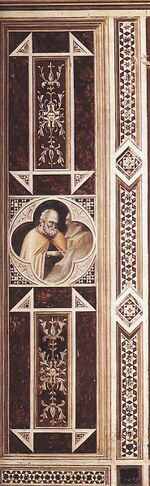 Giotto di Bondone - Moses Brings Forth Water out of the Rock (on the decorative band) - WGA09257.jpg