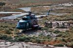 US Army 53453 CAMP TAJI, Iraq-After securing their simulated target, Iraqi Soldiers make their way back onto an Iraqi Air Force MI-17 Hip helicopter. U.S. Soldiers from the 1st Air Cavalry Brigade, 1st Cavalry Div.jpg