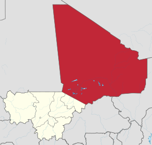 Независимое государство Азавад на карте