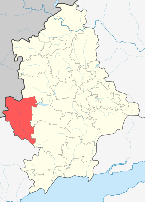 Великоновосёлковский район на карте