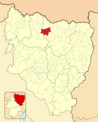 Расположение муниципалитета на карте провинции