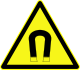 DIN 4844-2 Warnung vor magnetischem Feld D-W013.svg