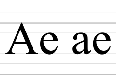 Latin digraph A E.svg