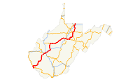 US 119 (WV) map.svg