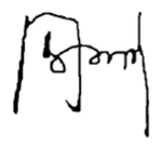 Изображение автографа