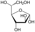 Alpha-D-Altrofuranose.svg