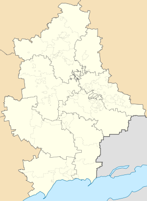 Донецкая область на карте