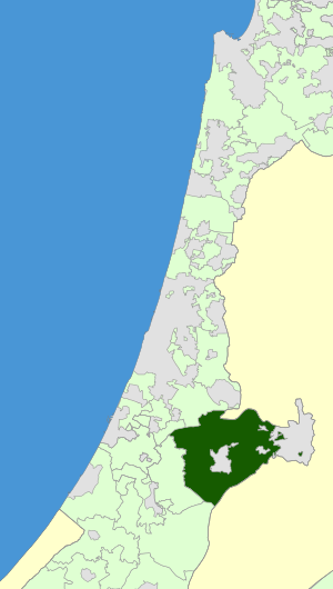Israel Map - Mateh Yehuda Regional Council Zoomin.svg